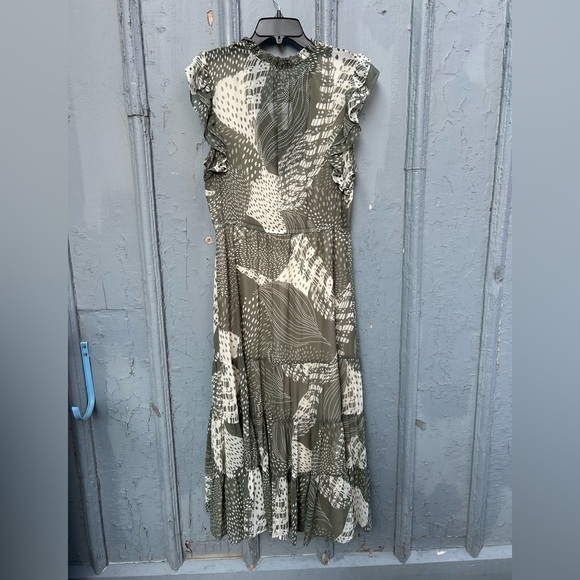 Bb Dakota Ruffled-Sleeve Tiered Midi Dress, BNWT, size Large - Picture 4 of 10